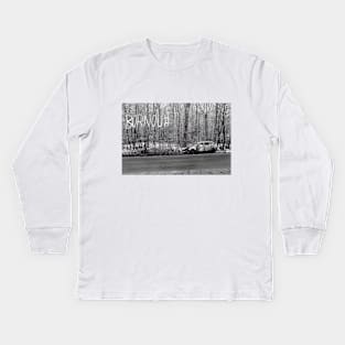 Bornout - Bornou# - Art Kids Long Sleeve T-Shirt